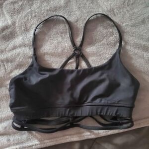 Women's Black Strappy Bralette